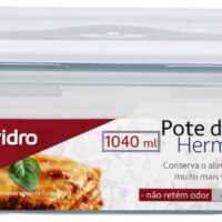 BV3795R - VD POTE VIDRO RET 1040ML - BRANCO