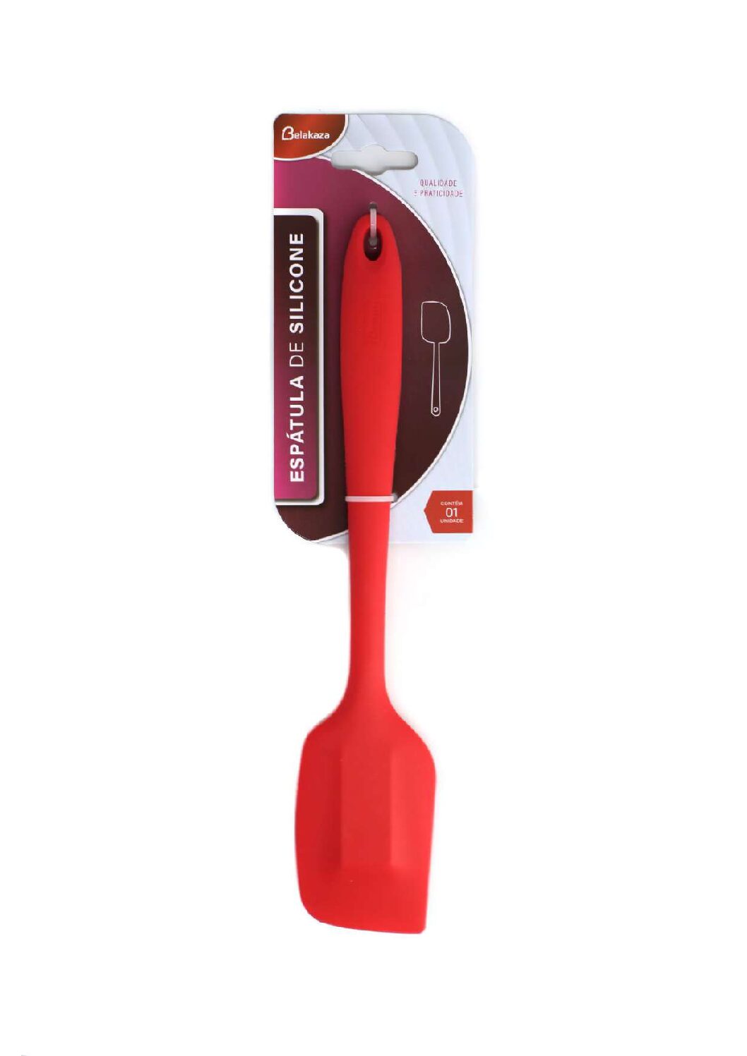 BK4418SK - ESPATULA PAO DURO DE SILICONE 27CM - VERMELHO