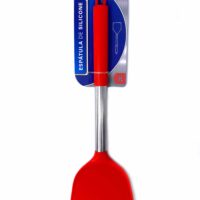 BK5158 - ESPATULA CABO INOX COM SILICONE VERMELHO