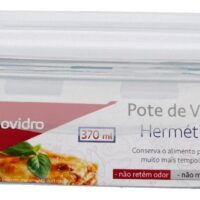 BV3789R - VD POTE VIDRO RET 370ML - BRANCO