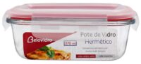 BV3790R - VD POTE VIDRO RET 370ML - VERMELHO