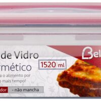 BV3799R - VD POTE VIDRO RET 1520ML - VERMELHO