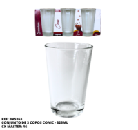 BV5163 - COPO CONIC 325 ML LUVA - 3 UNIDADES - Imagem 2