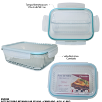 BV5208 - POTE VIDRO CANEL RET 1520 ML - AZUL