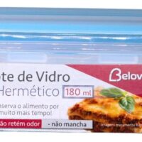 BV6044 - VD POTE VIDRO RET 180ML - SIL AZUL