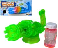 T4F5087 - BRINQ LANÇADOR DE BOLHA DE SABAO 50ML 8 BICOS C/ LUZ