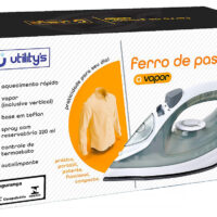 U5307 - ELET FERRO DE PASSAR ROUPAS C/ VAPOR E SPRAY 127V BASE 22X11